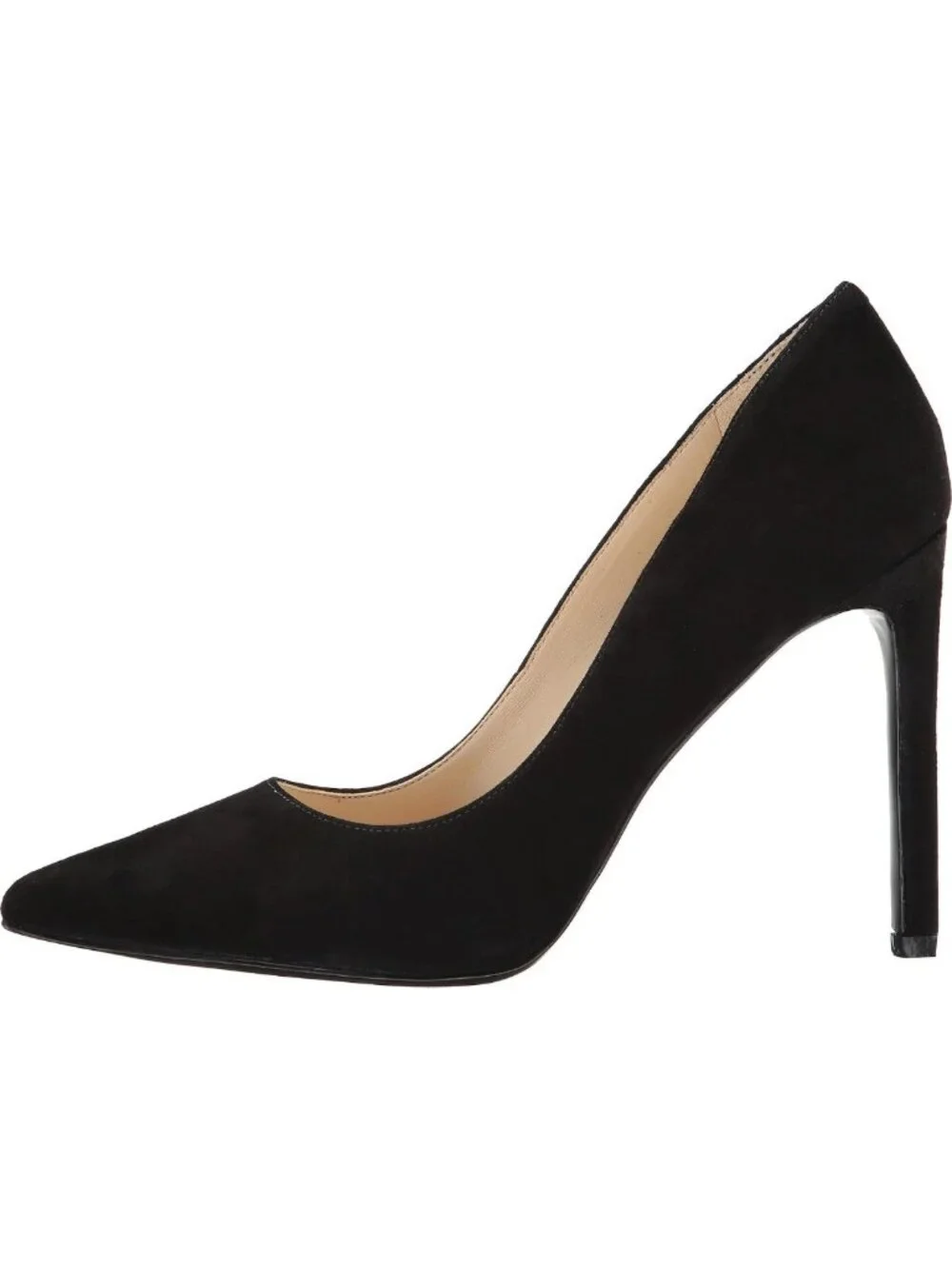 Chic Black Suede Women's Pumps, Elegant High Heels, Size 10, Perfect for Any